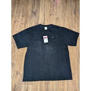 Nike Shirt Large Black Mens Swoosh Short Sleeve Tee CV0559